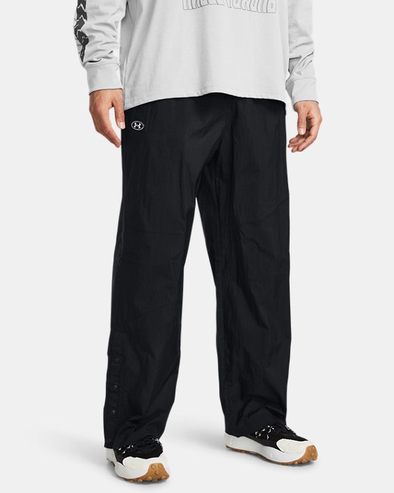Men's UA Legacy Crinkle Pants in Black image number 0
